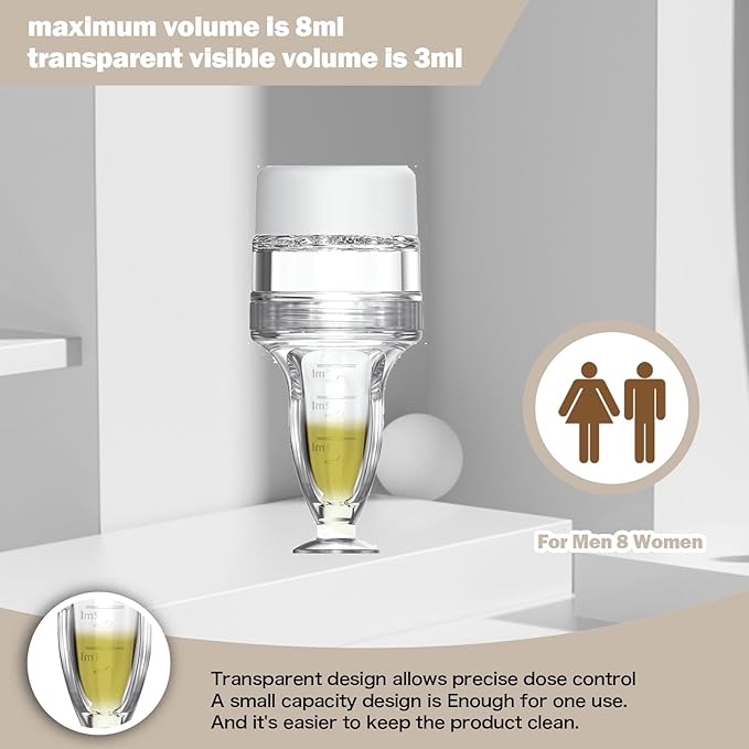 Scalp Applicator Comb,Minoxidil Applicator tool,Hair Oil Essential Serum Liquid Massager for Hair Growth, Follicle Care Treat hair Loss Thinning (Transparent)