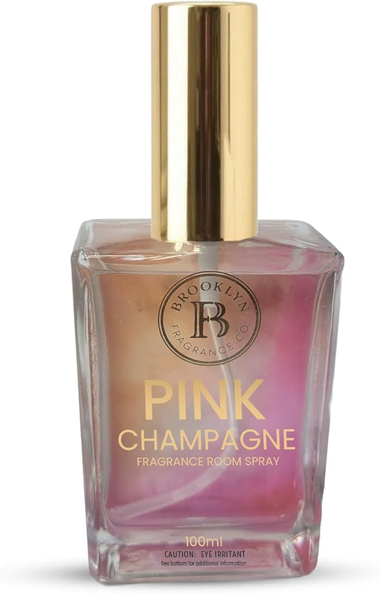 Brooklyn Fragrance Co. BFC- Watercolor Ombre Room Spray – Premium Pink Champagne Scent - Long lasting Fragrance for Home, Office or Bathroom – Air Freshener Rectangle Spray bottle – 100 ml