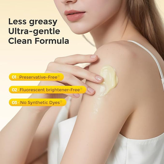 MATERN'ELLA Body Moisturizer with Egg Yolk Oil, Body Lotion natural Long-Lasting Hydration 48h with Squalane & Sodium Hyaluronate Face Cream Suitable for Sensitive Skin Fragrance Free Total 35.2 oz