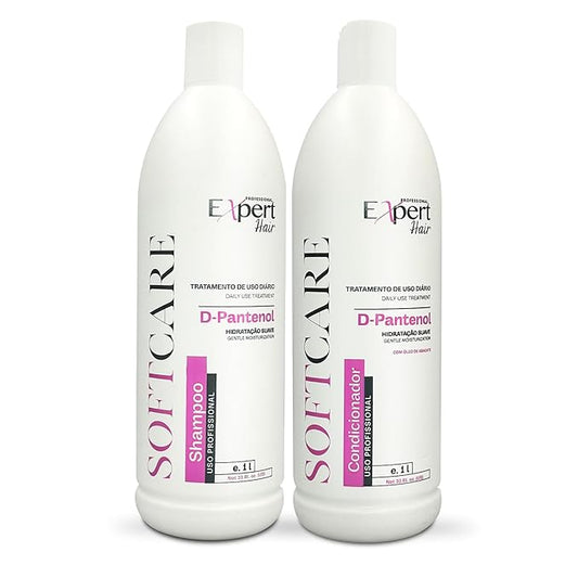 Expert Hair Soft Care Biotin Shampoo and Conditioner - Daily Routine Shampoo For Scalp Health, CLINICALLY TESTED Proven Results Products For Women & Men, Natural Routine, Color Safe 2x 33.81 fl.oz
