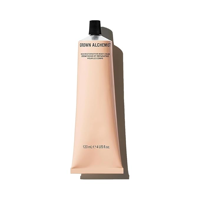 Grown Alchemist Rich Restorative Body Cream. Rosa Damascena, Acai & Pomegranate Nourishing Moisturizer Cream that Repairs and Balances Dry Skin (120mL)