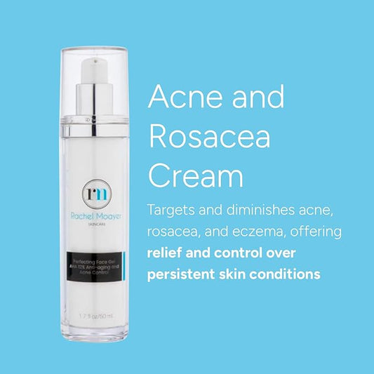 Rachel Moayer Perfecting Face Gel, Acne & Rosacea Care, Eczema Relief Cream, Anti Aging, Sensitive Skin Care, Control Gel for Men & Women