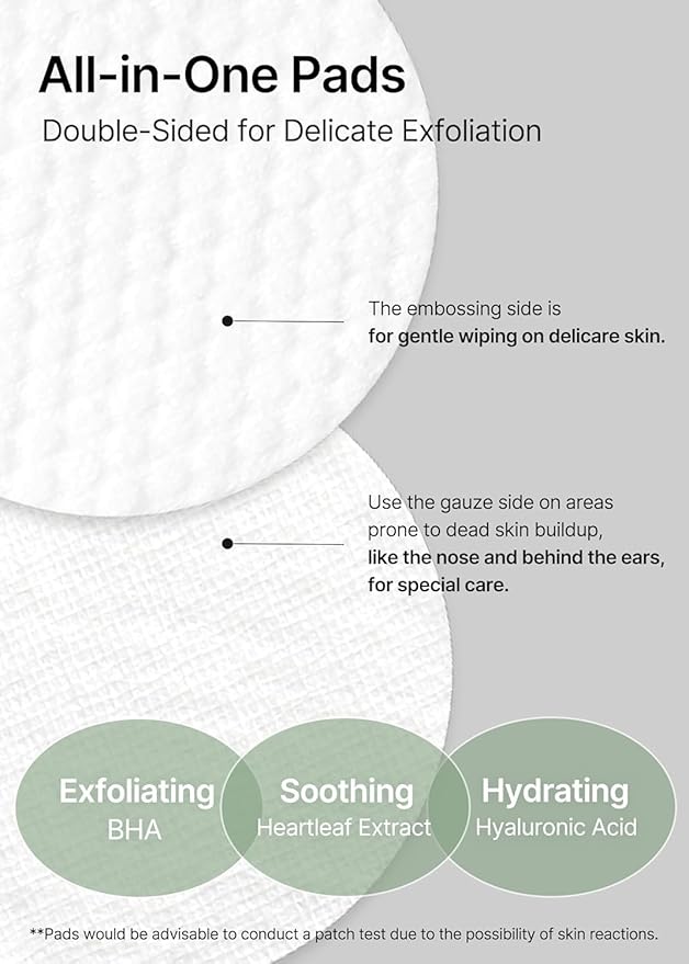 celimax Ji.Woo.Gae Heartleaf BHA Peeling Pad | with Heartleaf Extract, Exfoliating Toner Pads, Facial Peels, Hydrating, for Troubled Skin & Breakouts (60 Pads)