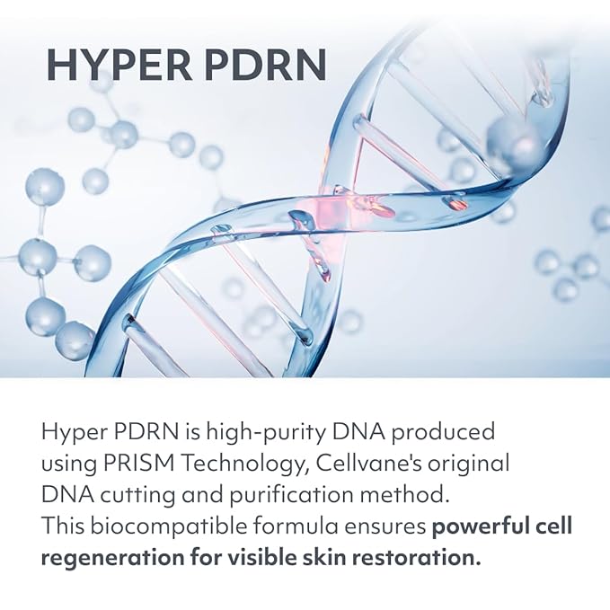 Cellvane PDRN Hyper Recover Ampoule (1.01 fl oz) -High Purity Salmon DNA PDRN Ampouls Korean Skin Care for Anti aging &Sensitive Skin, Hyaluronic Acid & Collagen for Deep Hydration