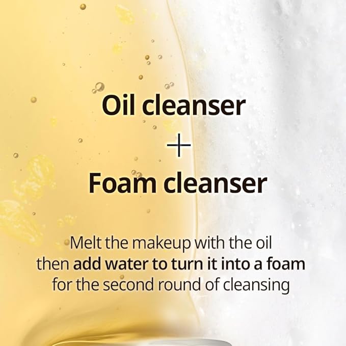 PRIMERA (PRMR Oil To Foam Cleanser Korean Deep Cleansing Oil, Daily Makeup Remover, Blackheads, Dust and Dirt Removal, Pore Cleaning, Hyaluronic acid (200ml, 6.76 fl. oz)