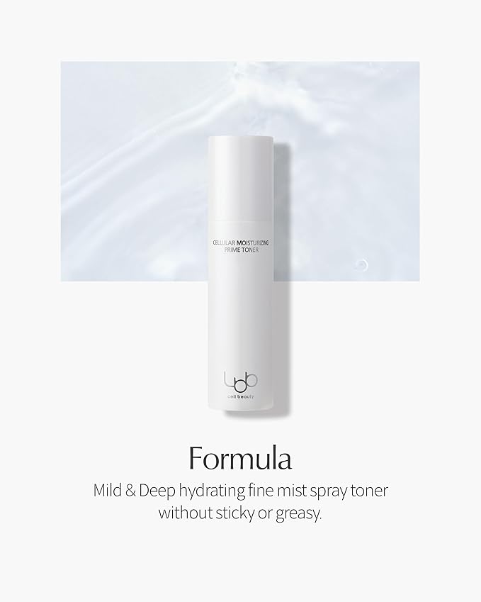 LBB Cellular Moisturizing Prime Toner - Vegan Moisture Boosting Face Spray - Skin Balancing, Exfoliating, Moisturizing - Tangerine Cellular Water, Panthenol, 3.38 fl.oz.