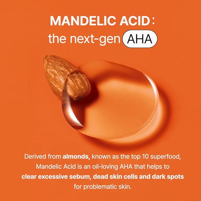 [BY WISHTREND] Mandelic Acid 5% Skin prep Water, Gentle Skin Korean exfoliator for face, Aha Bha Toner, Ideal for Sensitive Skin (5.1 Fl Oz (Pack of 1))