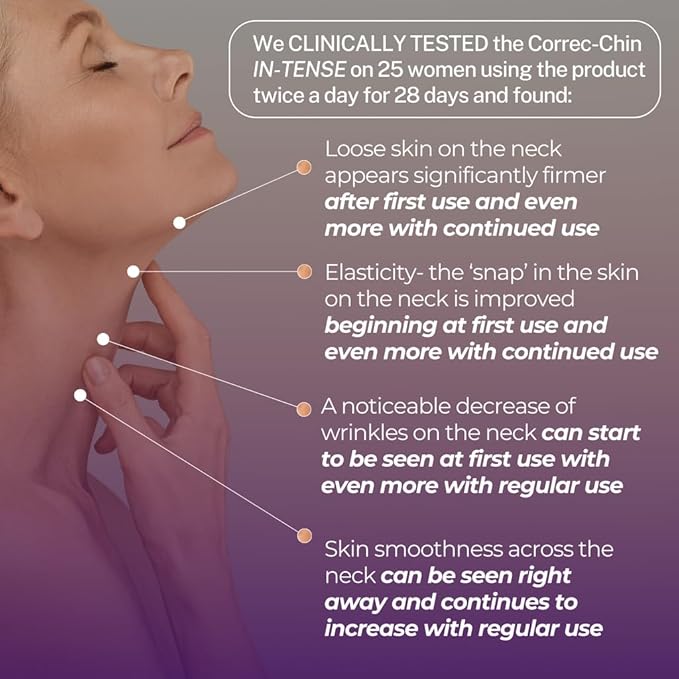 Serious Skincare Reverse Lift CORREC-CHIN IN-TENSE Firming Treatment Cream, for Tightening Double Chin, Neck, Jawline, Anti-Aging Moisturizer, Firming Skin Care 1.7 oz