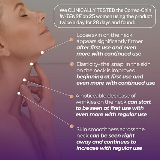 Serious Skincare Reverse Lift CORREC-CHIN IN-TENSE Firming Treatment Cream, for Tightening Double Chin, Neck, Jawline, Anti-Aging Moisturizer, Firming Skin Care 1.7 oz