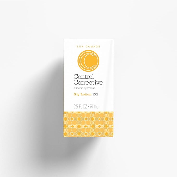 CONTROL CORRECTIVE Gly Lotion 10%, 2.5 Oz - An Exfoliating Facial Moisturizer To Help Reduce Rough Dry Spots, Smooth Wrinkles And Improve Skin Texture, Super Smoothing, Gentle Exfoliation, Softens