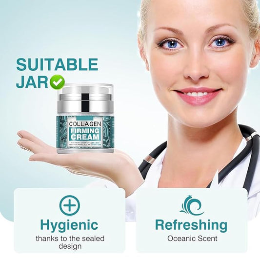 Collagen Cream for Face with Stem Cells Retinol Hyaluronic Acid Niacinamide for All Skin Types, Anti Wrinkle Cream for Women and Men, Skin Tightening & Firming and Neck, Hydrating Face Cream