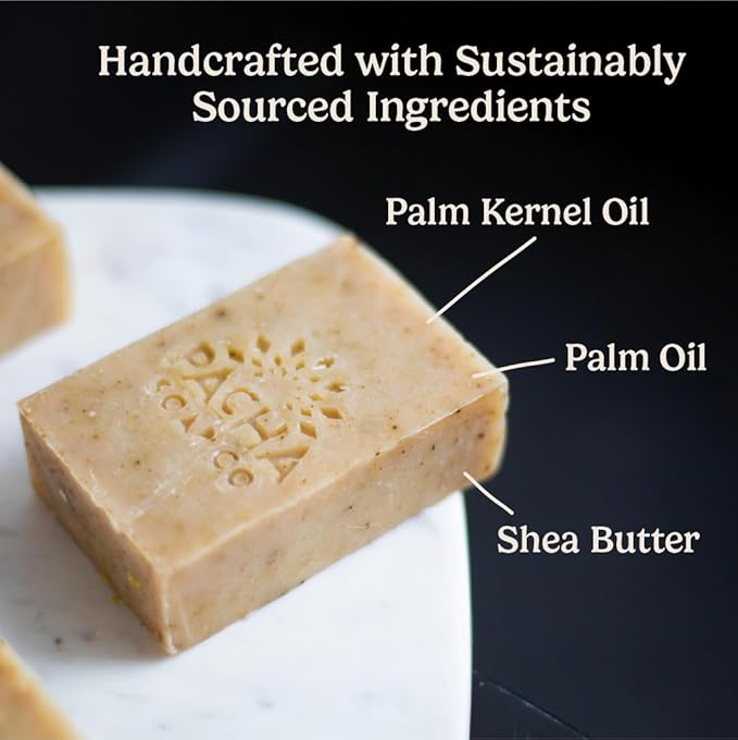 Pacha Soap Co. Bar Soap, Dirty Hippie, 3-Pack (4 oz ea) - Scents of Patchouli, Nutmeg, & Clove - Premium, Handcrafted, Hydrating, Natural Face Wash, Hand Cleanser, Body Wash, Soothing Essential Oils