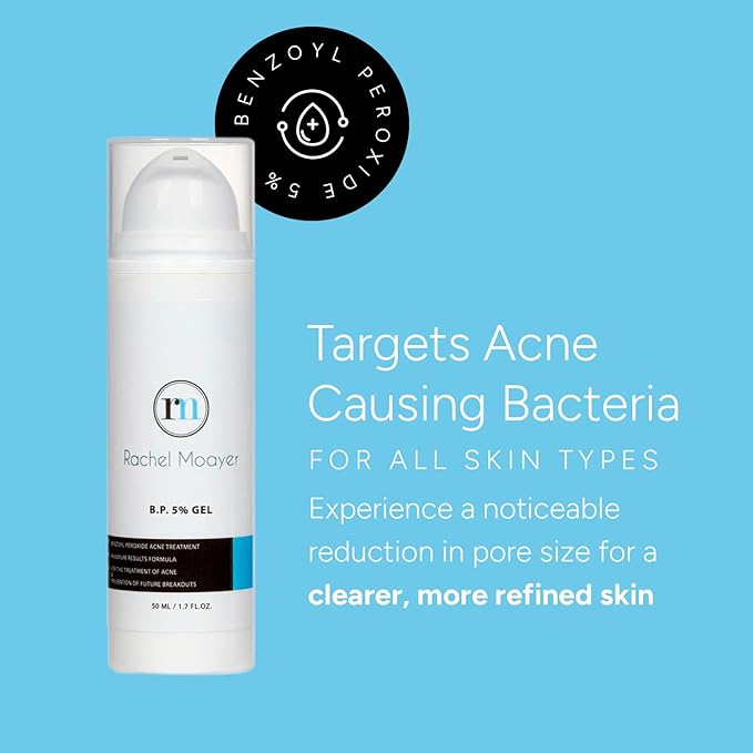 RM Benzoyl Peroxide Face & Body Gel 5% Medical grade Micronized benzoyl peroxide (without the prescription) acne treatment