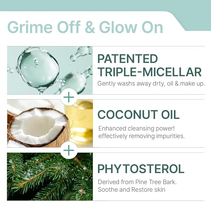 Illiyoon Gentle Deep Facial Cleanser | Low pH Gel-to-Foam Face Wash for Sensitive Skin, Hydrating Gel Cleanser & Daily Makeup Remover, Korean Skincare, 8.45 fl.oz.