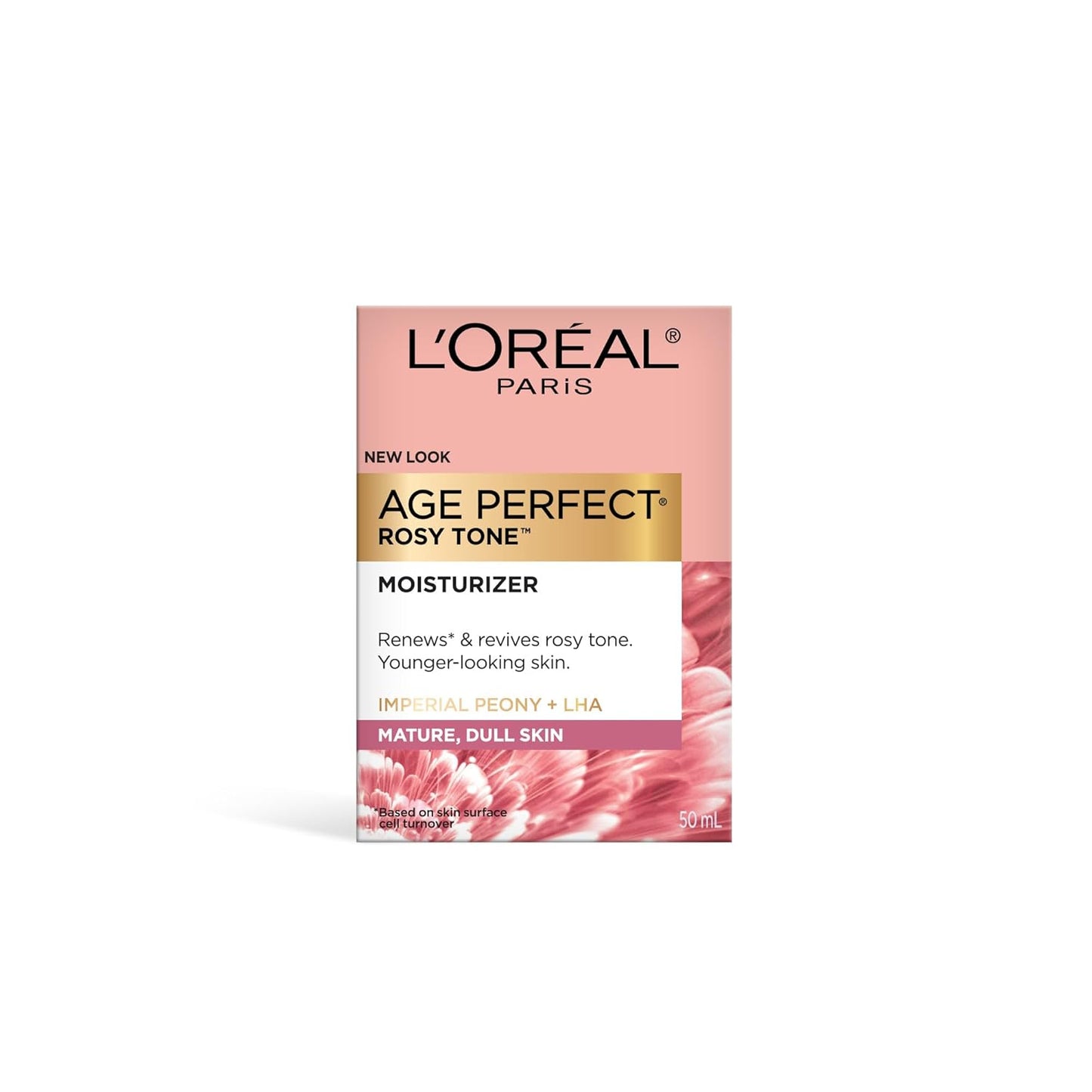 🌹 L'Oreal Paris Age Perfect Rosy Tone Moisturizer – Anti-Sagging & Brightening Face Cream (1.7 oz)