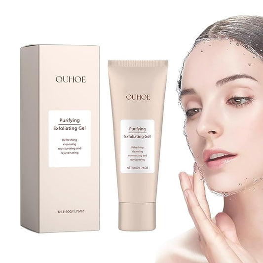 Purifying Exfoliating Gel, Skin Peeling Gel for Face and Body Exfoliator Scrub Deep Cleansing Moisturizing Face Exfoliator Scrubber Dead Skin Remover for All Types Skin, Men Women