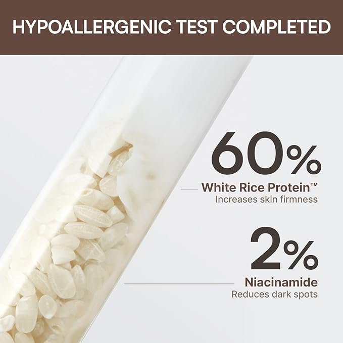 Milky Toner | Rice Enzyme Protein Toner | Skin Barrier Support, Hydration, Glow, Brightening | Oat and Rice Extract, Ceramide, Niacinamide | Dry, Flaky Skin | Korean Skincare | 8.5 fl.oz.