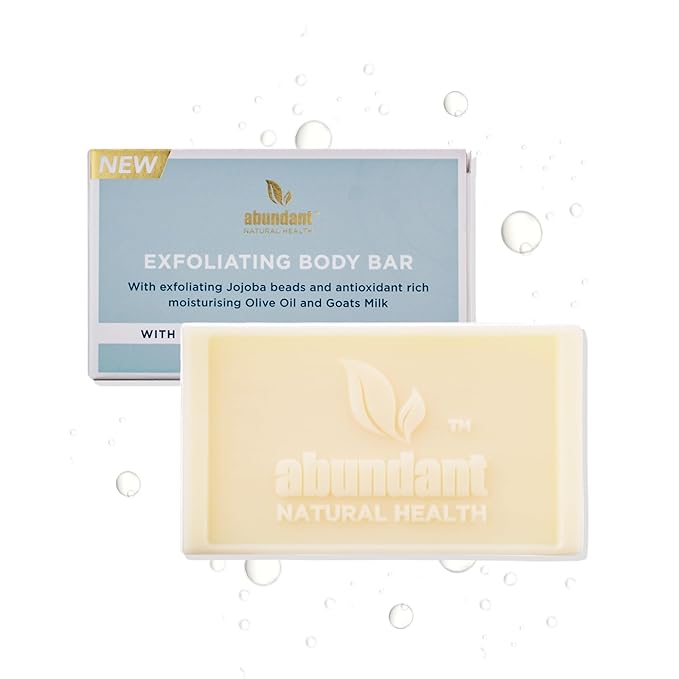 Magnesium Exfoliating Body Bar Enriched With Goat’s Milk and Olive Oil to Soothe and Hydrate Skin, Gentle Exfoliator, 90g