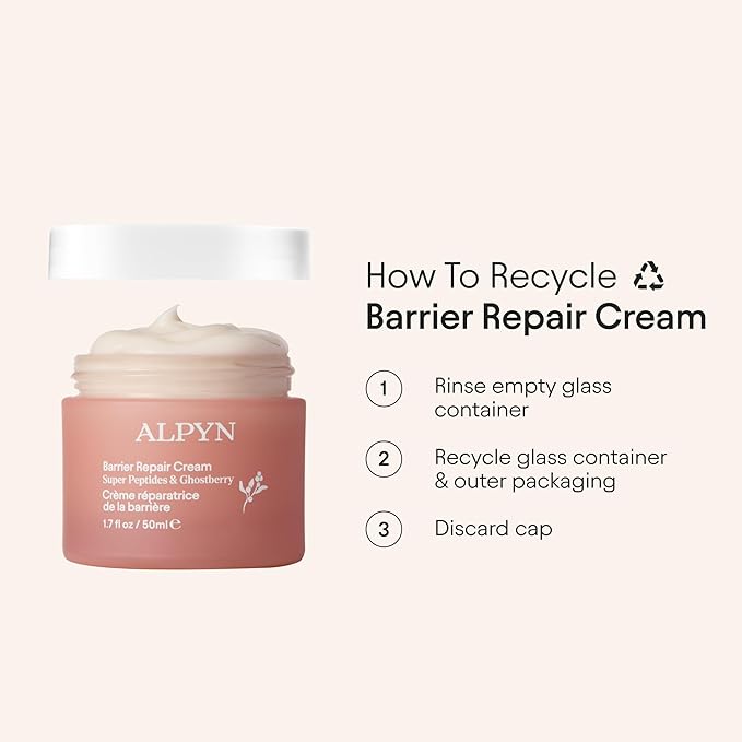 Alpyn Super Peptide & Ghostberry Moisturizer for Eczema, Barrier & Wrinkle Repair | Calm & Soothe Against Redness & Irritation | 1.7 oz / 50 ml