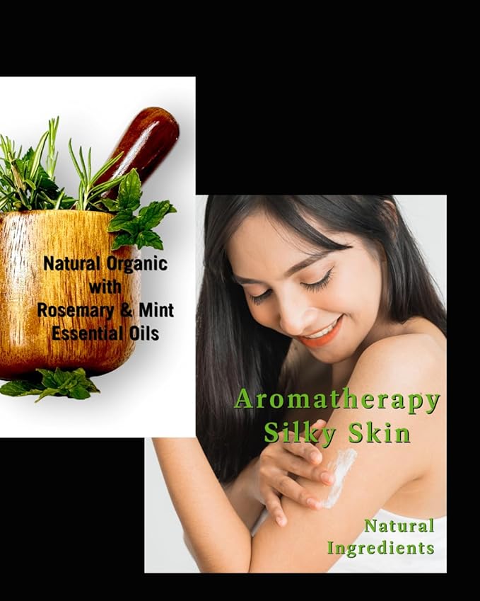 Hand & Body Lotion, Rosemary Mint, Natural-Organic, Hydrating, Shea Butter & Acaí Fruit Oil, 8oz