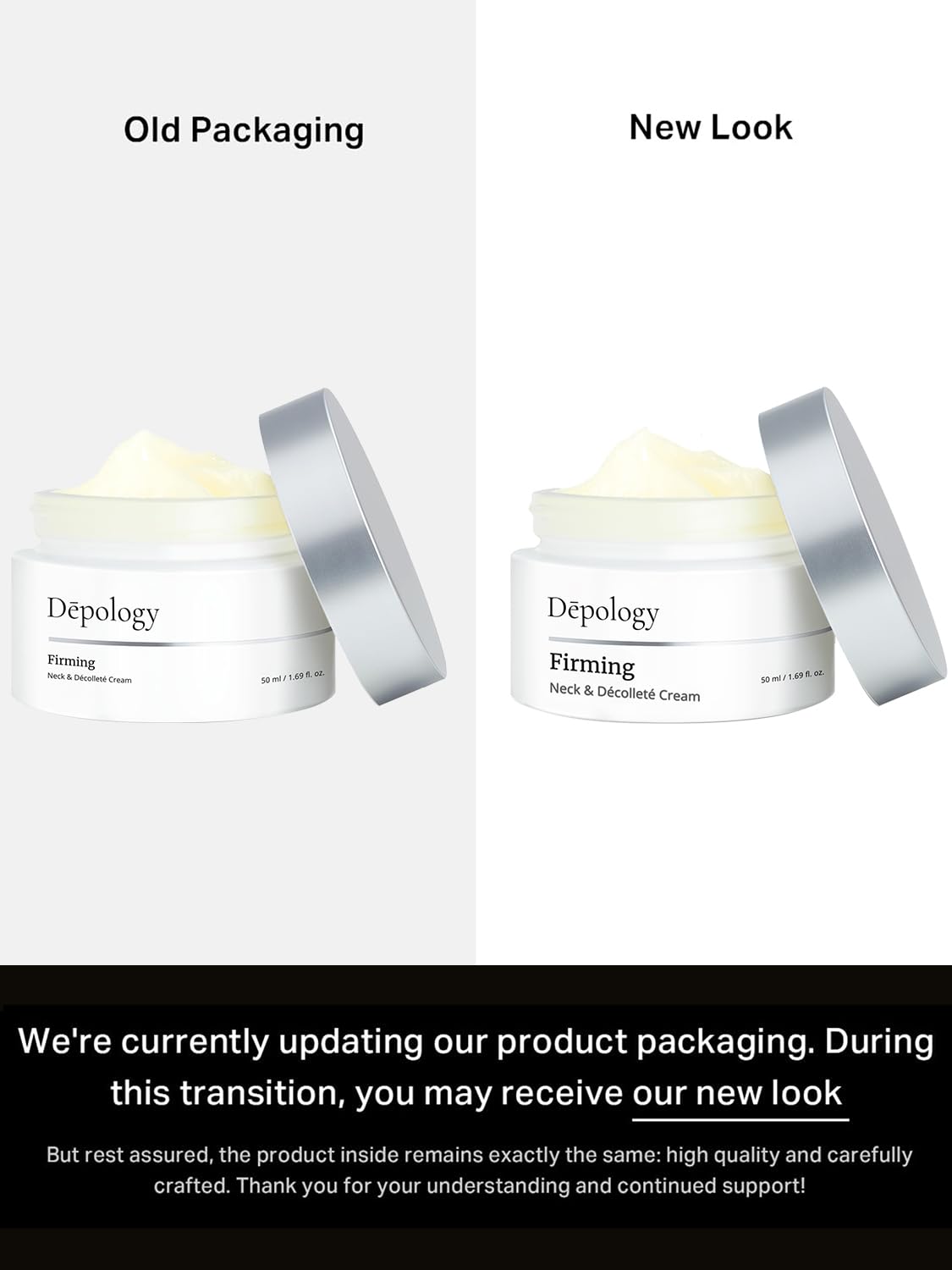 Depology Firming Neck & Décolleté Cream with IDEALIFT™ 4%, Retinol & Collagen – Anti-Aging Korean Skin Care for Neck Tightening, Wrinkle Reduction & Hydration – Multi-HA Complex, 1.69 fl. oz