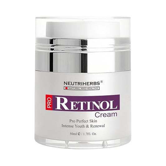Neutriherbs Retinol Cream for Face,Night Facial Moisturizer Rich Vitamin A,Reduce Fine Lines and Smooth Wrinkles, Anti Aging Skincare - 1.7 fl.oz