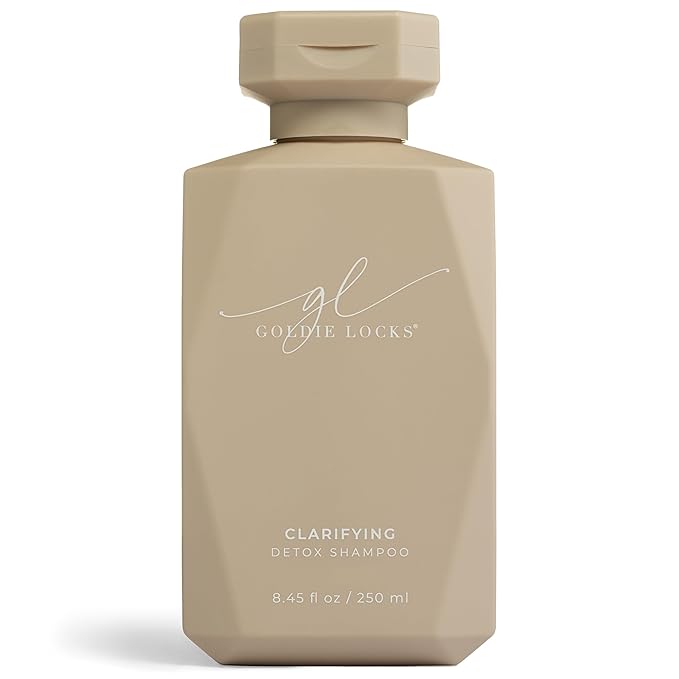 Goldie Locks Clarifying Shampoo - Sulfate-Free Deep Cleansing Detox for Scalp and Hair - Removes Buildup and Excess Oil - Safe for Extensions & Color-Treated Hair - Protein-Free - 8.45 fl oz