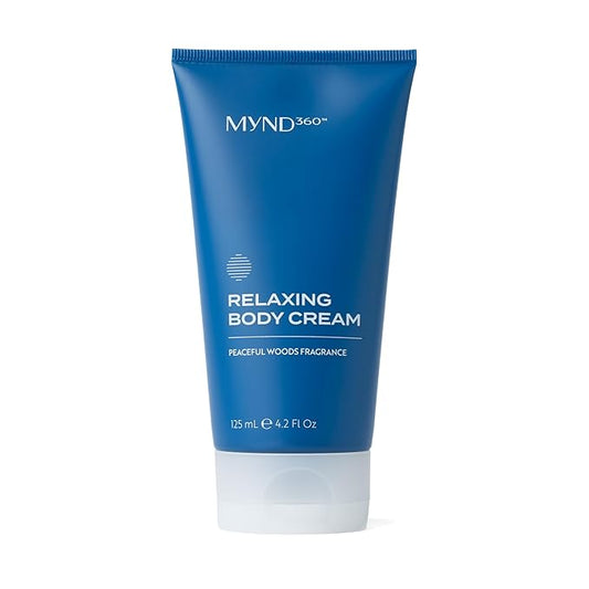 Nu Skin MYND360™ Relaxing Body Cream | 4.2 fl oz | Lotion for Sleep & Calm | Magnesium, Calcium, & Water Infused Skin Care with Lotus Flowers | Soothing Skincare Moisturizer & Lotion with Magnesium