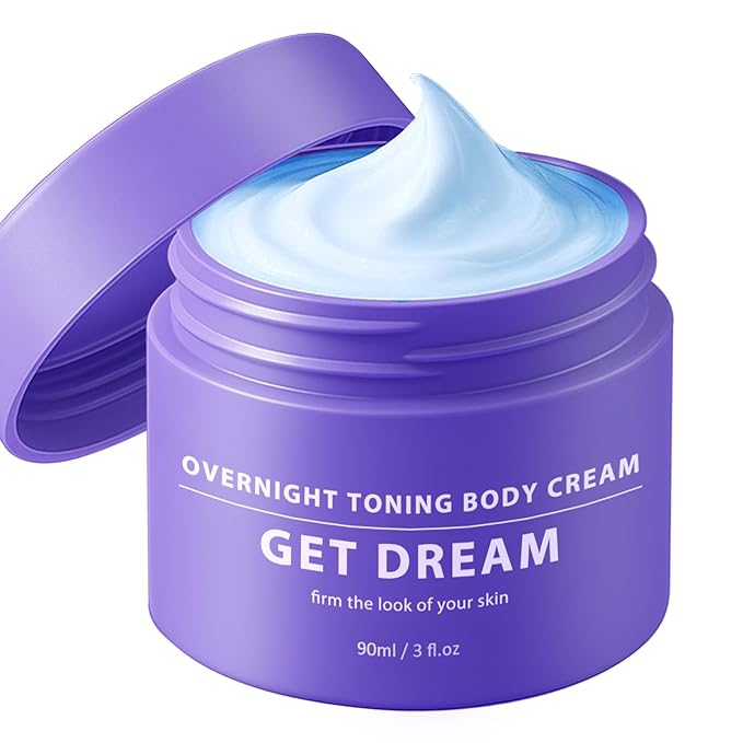 Get Dream Overnight Toning Whip: Body Firming Cream Cellulite Remover for Legs and Body – Skin Tightening Cream for Body (3 Ounce (Pack of 1), Floral Sweet)