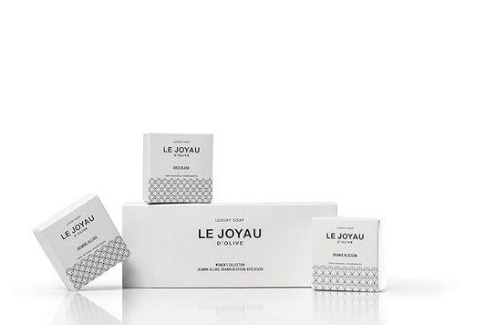 LJO Soap No Artificial Fragrances Only Essential Oils | Made with 4 All-Natural Ingredients | No Titanium Dioxide | Designer Soap for Women | All-Skin Types | 100% Biodegradable Gift Set