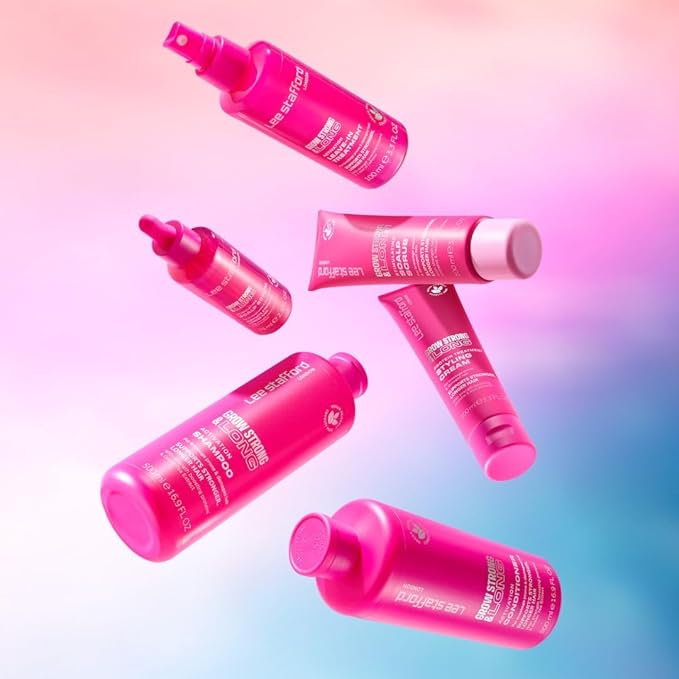 Lee Stafford Hair Growth Leave In Treatment Spray | Grow Strong & Long Collection - Best Conditioner Mist for Dry, Damaged, Frizzy Hair, Detangler, Men & Women, 3.3 Fl Oz