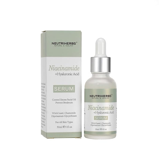 Neutriherbs 5% Niacinamide Serum for Face the Ordinary + HA,Effectively Work to Control Excess Facial Oil, Minimize the Pores and Prevent Breakouts, Best Niacinamide Serum For Oily Skin