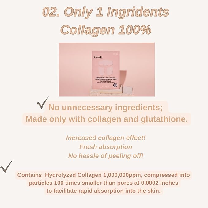 [DermaFi] Collagen 100% Instant Resilience Melting Patch Facial Mask Pack (7 pack) Korean Beauty