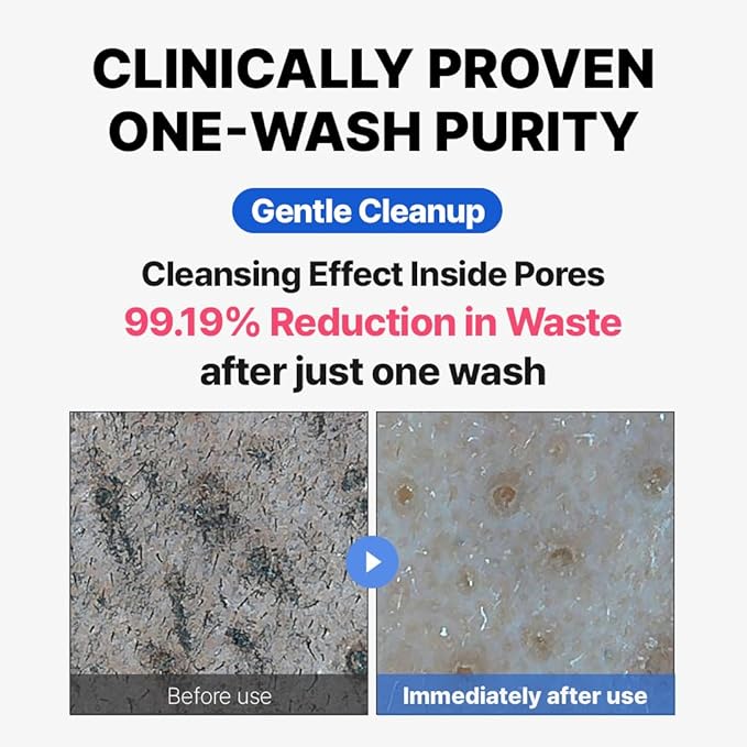 MAKE P:REM Safe Me. Amino Refresh Cleansing Foam, Korean Face Wash, Instant Deep Pore Cleansing, Gentle Exfoliation with BHA & LHA, Korean Skin Care, 5.07 Fl Oz, 150ml