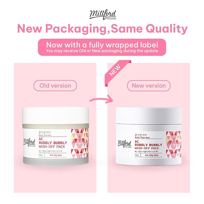 AC Bubbly Bubbly Wash-Off Pack 125g/4.4Oz, Kaolin, Deep Cleansing, Acne Prone Skin, Bubble Wash, Exfoliating, Bubble Mask, Removing Sebum and Dead Skins, Instant Bubbles Pop up