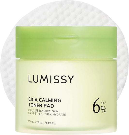 CICA Calming Toner Pad for Sensitive Skin - Centella Asiatica, Panthenol & Witch Hazel Suitable for Calm Redness and Irritation, Soothing, Hydrating & Barrier Repair 75 Pads