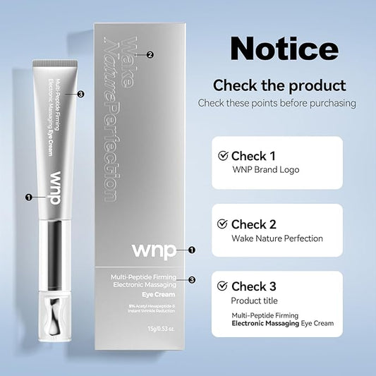WNP Eye Cream|Wrinkle Eraser EyeCream, Multi-peptide Firming Eye Tightener, Anti-Aging Eye Cream for Puffiness and Bags Under Eyes Cream