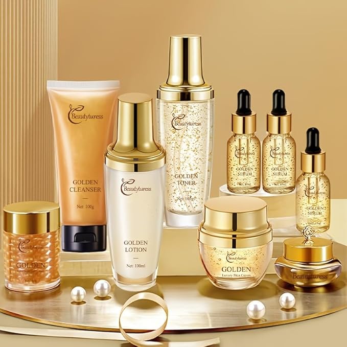 Snail Mucin Facial Skincare Kit for Women, Suitable for All Skin Types - Deep Moisturizing & Nourishing with Collagen, Ideal Gift - Skin Care Set