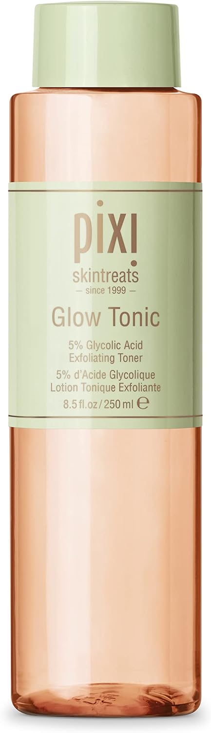 Glow Tonic Balancing Face Toner Glycolic Acid for Radiant Skin and Daily Brightening (8.5 Fl Oz / 250 Ml)