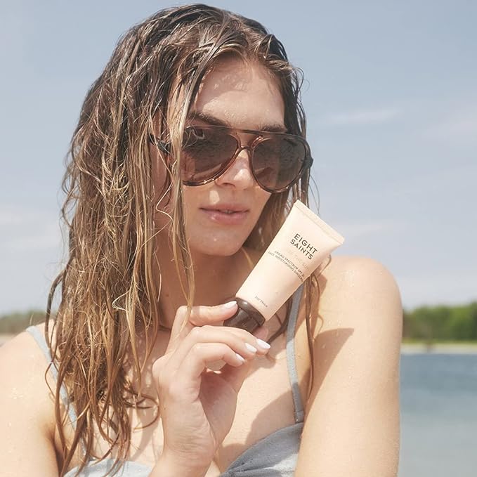 Eight Saints Chase the Sun Broad Spectrum SPF (30) Face Moisturizing Sunscreen, Natural and Organic Mineral-Base Sun Protection Daily Face Moisturizer, 2 Ounces, New Formula