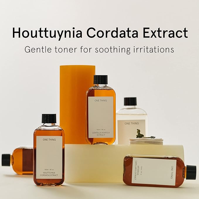 ONE THING Houttuynia Cordata Heartleaf Extract Toner 5.07 Fl Oz | Soothing Calming Hydrating Purifying Daily Facial Extracto, Oily Acne Prone Skin, Redness Irritation Relief | Vegan Korean Skin Care
