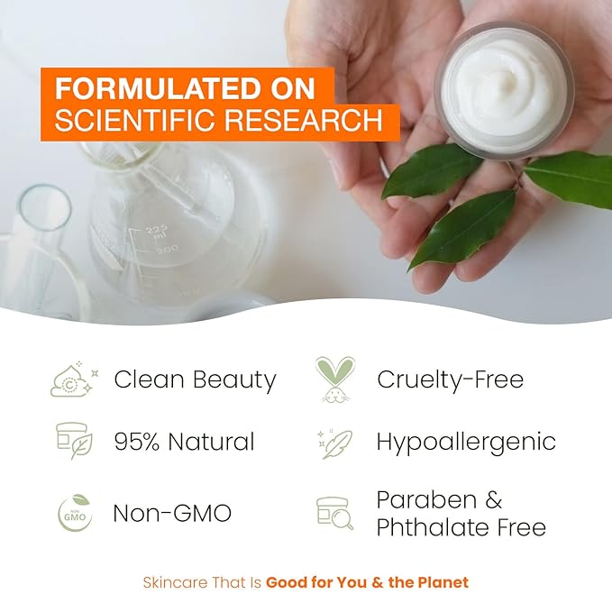 Vitamin C & Collagen Daily Face Moisturizer - Firming, Reduces Fine Lines & Wrinkles, Brightening, Dermatologist Tested, Cruelty Free Korean Skin Care For All Skin Types - 1.69 fl. oz