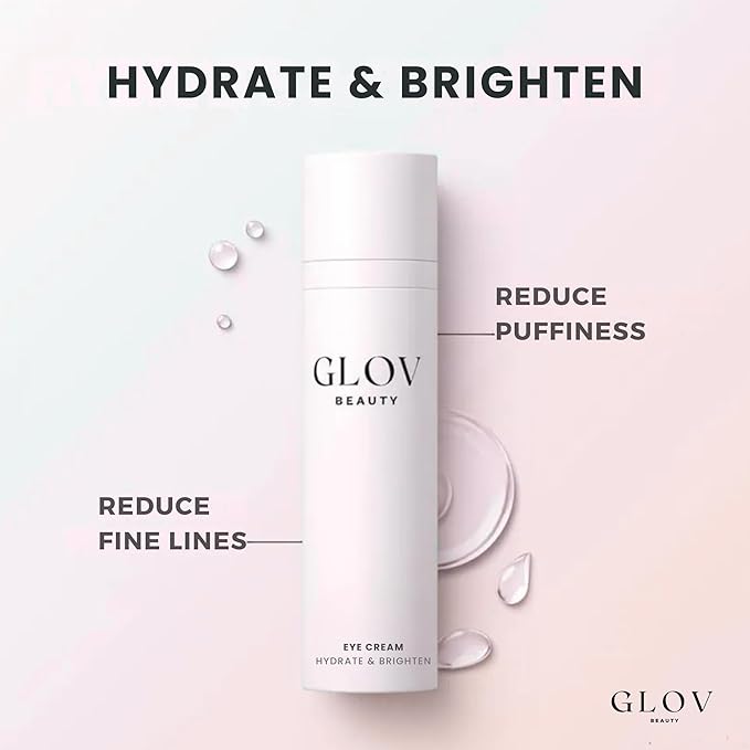 Hydrate & Brighten Eye Cream - Anti-Aging Under Eye Cream for Dark Circles, Wrinkles & Puffiness - With Retinyl Palmitate, Sodium Hyaluronate & Niacinamide - All Skin Types