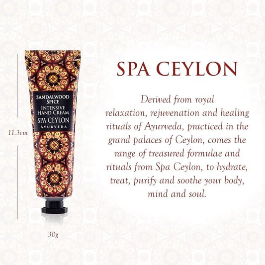SPA CEYLON Sandalwood Spice Intensive Hand Cream | Natural Ingredients | Hand Lotion | for All Skin Types