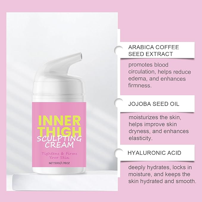 Leg Firming Cream For Loose Skin, Skin Tightening Lotion For Body And Leg, Go Pure Butt And Thigh Cream, 50G