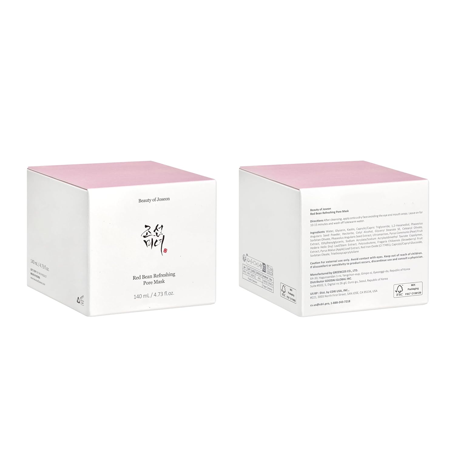 🍃Beauty of Joseon Red Bean Pore Refreshing Mud Mask – Korean Hydrating Wash-Off Pack & Pore Cleansing Exfoliator (140ml)