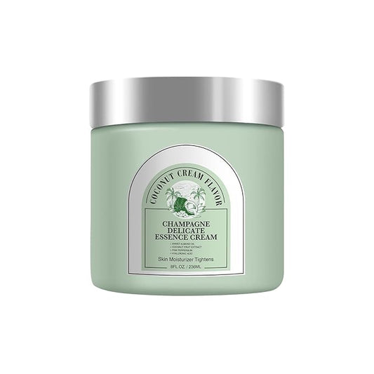 Champagne Lift Body Creme, Anti-Aging Skin Tightening with Lifting Formula, Deep Hydrates Dry Skin Arms & Legs. (Coconut Cream Flavour)