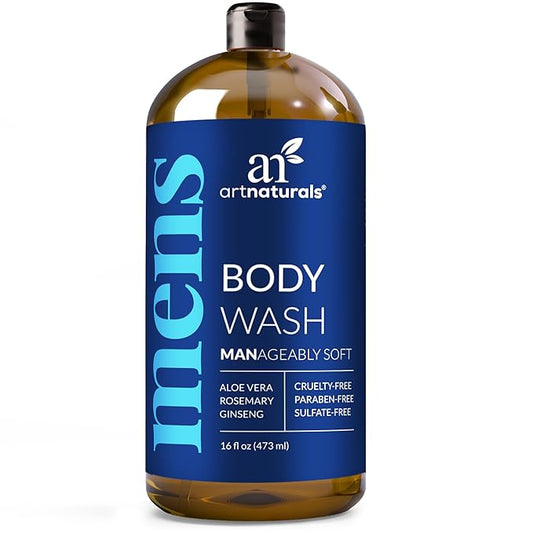 artnaturals Men’s Fresh Body Wash– Natural Shower Gel that Cleanses, Refreshes, Deodorizes & Moisturizing (16 Fl Oz -Pack of 1)