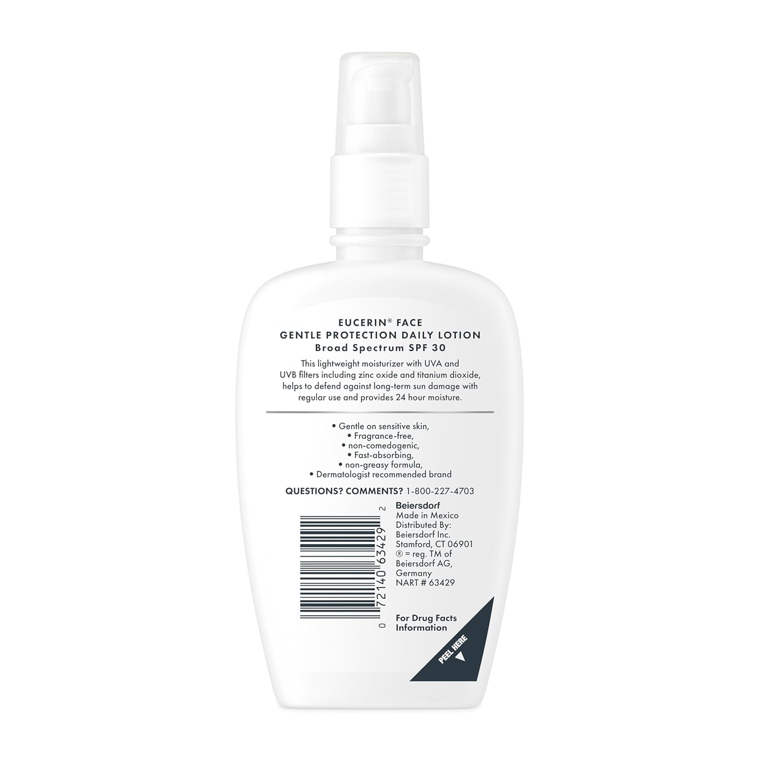 Daily Facial Moisturizer with Broad Spectrum SPF 30 – Fragrance-Free Face Sunscreen & Hydrating Lotion for Dry, Sensitive Skin, 4 Fl Oz