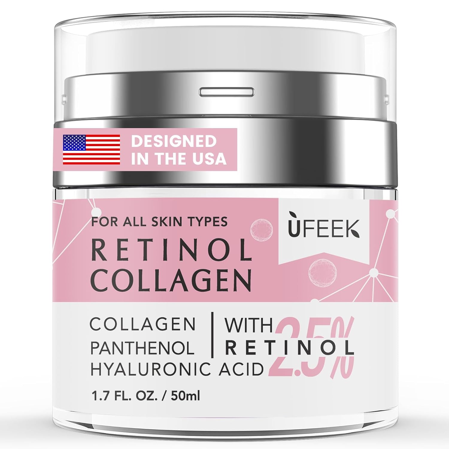 Retinol Face Moisturizer – Collagen & Hyaluronic Acid, 1.7 oz ✨💧